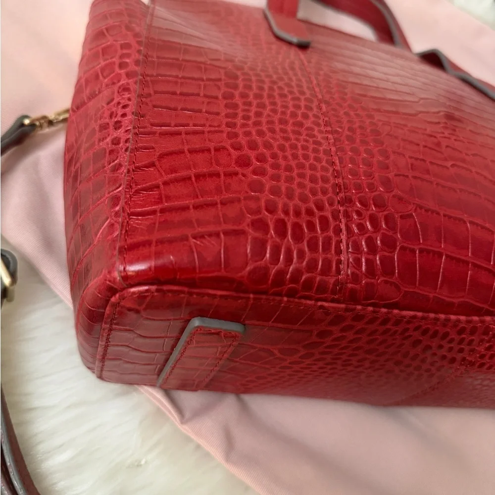 RADLEY LONDON Red Croc-Embossed Tote
